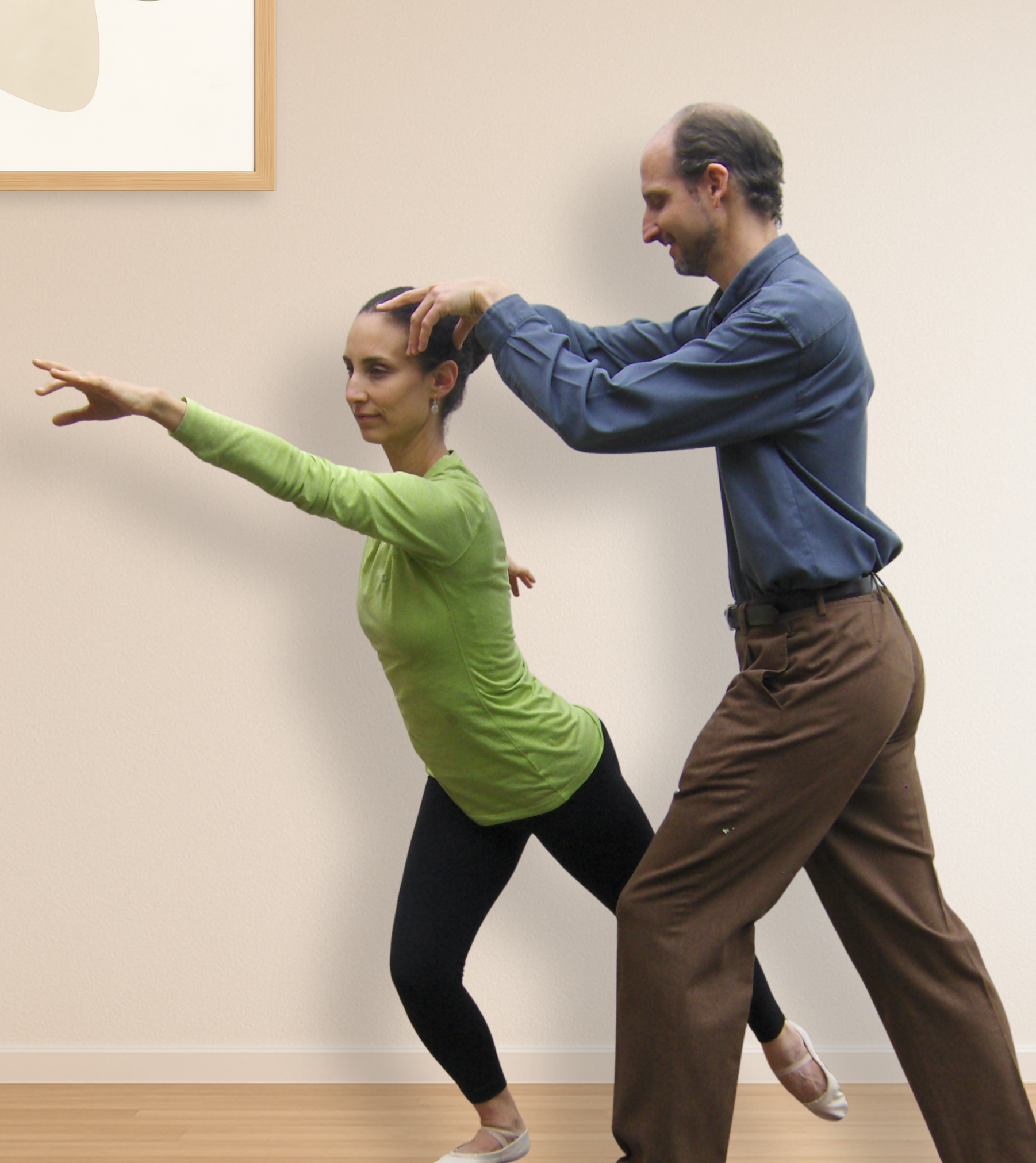 Sara clase con fondo y cuadro